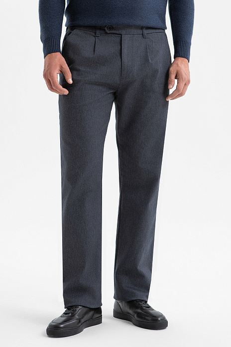 Брюки из хлопка, цвет Синий темный