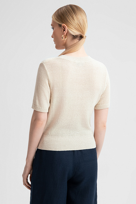 Джемпер с коротким рукавом, цвет Бежевый светлый