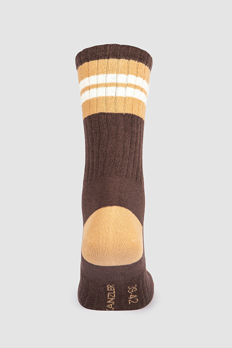Носки из хлопка, цвет Коричневый