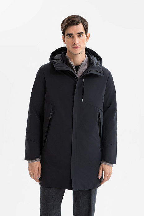 Пуховик с водоотталкивающей обработкой, цвет Черный