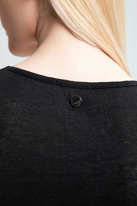 Майка изо льна, цвет Черный