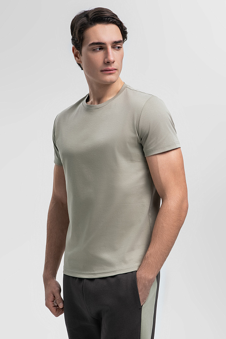 Футболка из мерсеризованного хлопка, цвет Зеленый светлый