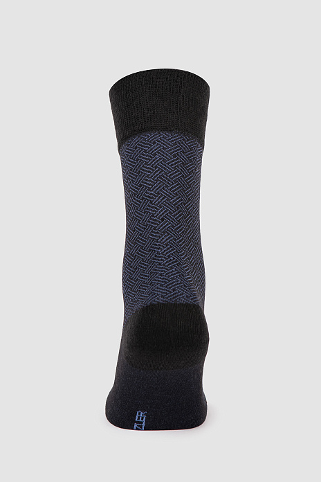 Носки с кашемиром, черный цвет, цвет Черный