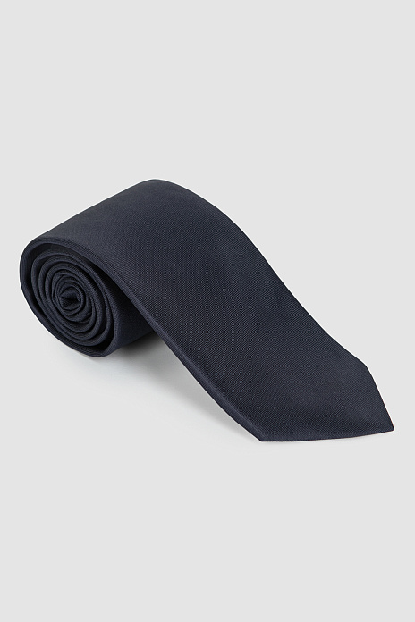 Галстук из шелка, цвет Синий темный