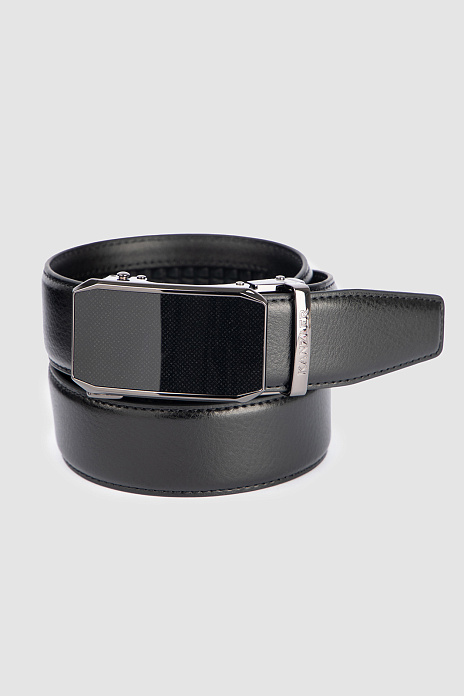Ремень из натуральной кожи, цвет Черный