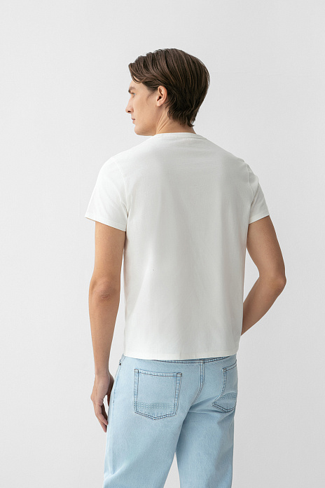 Футболка из хлопка, цвет Бежевый светлый