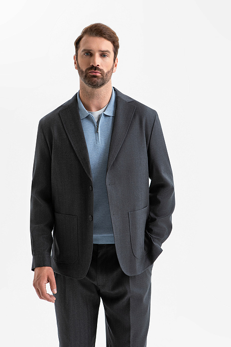 Костюм из шерсти, устойчивой к сминанию и загрязнениям, цвет 