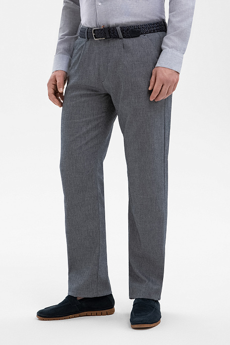 Брюки, цвет Синий темный