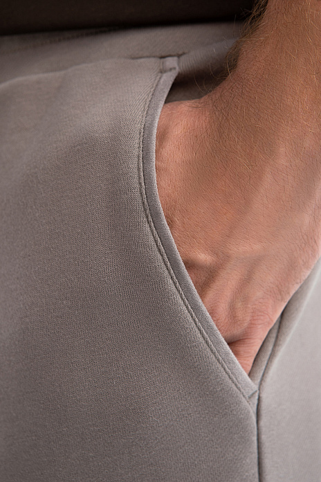 Брюки спортивные из хлопка, цвет Серый