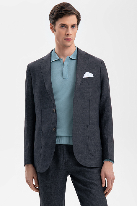 Пиджак изо льна, лимитированная коллекция, цвет Черный