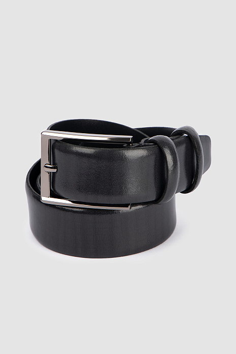 Ремень из натуральной кожи, цвет Черный