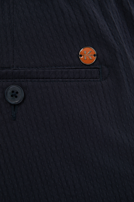 Синие хлопковые шорты, цвет Синий темный