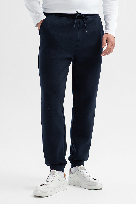 Брюки спортивные из хлопка, цвет Синий темный