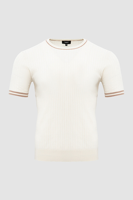 Джемпер из хлопка Пима, цвет Молочный