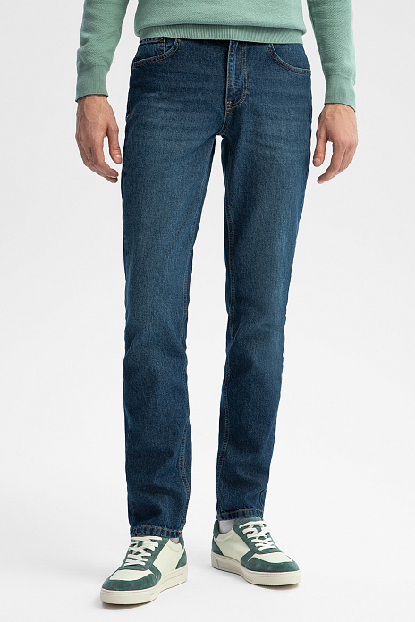 Джинсы, цвет Синий темный