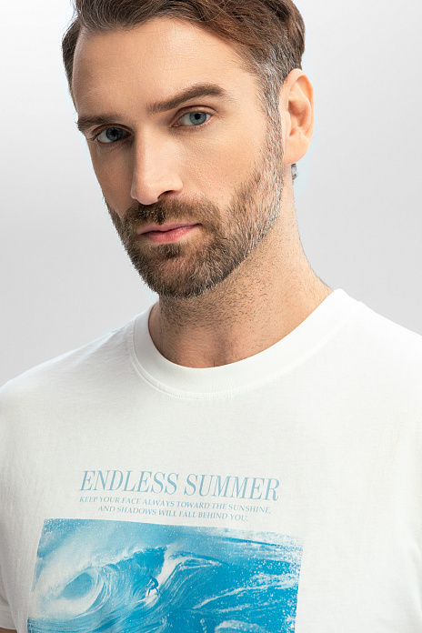 Футболка из хлопка, цвет Молочный