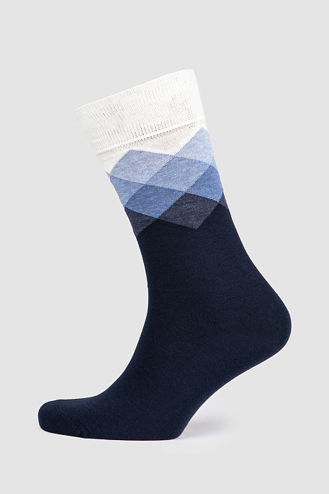 Носки из хлопка, цвет Синий темный