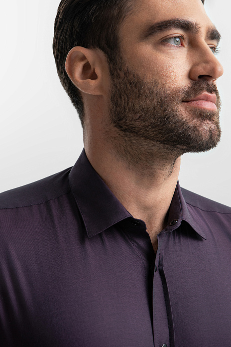 Сорочка из австрийской хлопковой ткани Getzner, цвет Бордовый