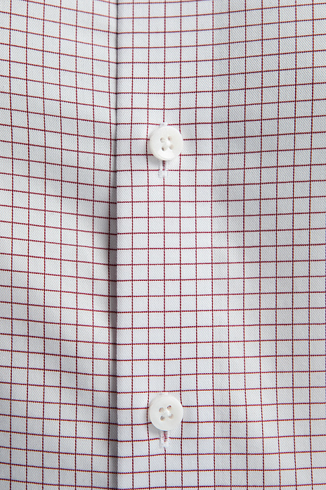 Сорочка из хлопка в клетку, легкая в уходе, цвет Белый