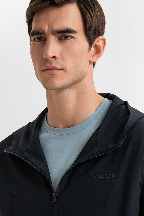 Толстовка с капюшоном из ткани повышенной прочности, цвет Черный