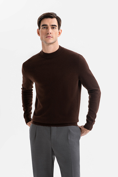 Джемпер из кашемира, лимитированная коллекция, цвет Коричневый