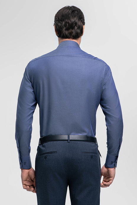 Сорочка из хлопка, цвет Синий темный