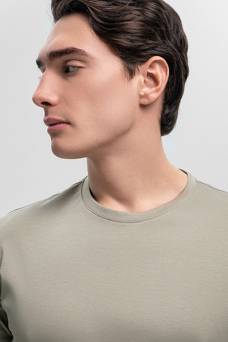 Футболка из мерсеризованного хлопка, цвет Зеленый светлый