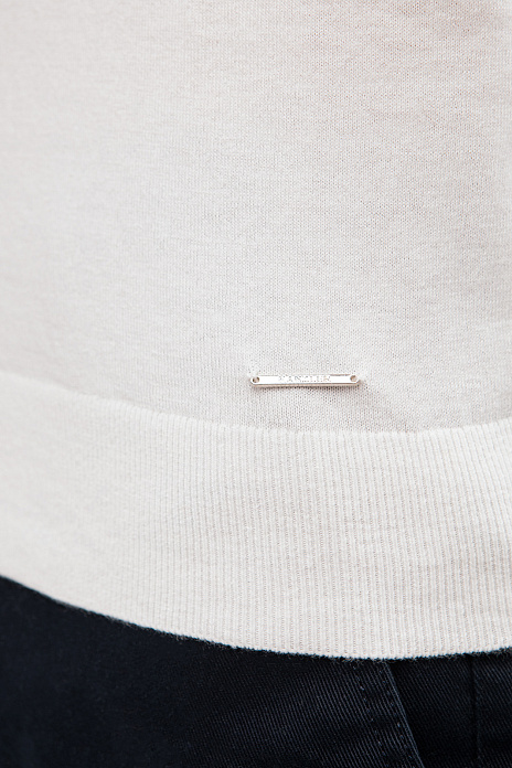 Водолазка из хлопка и кашемира, цвет Молочный